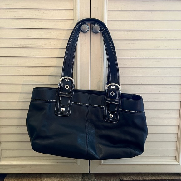 COACH Black Satchel Authentic - Picture 9 of 16